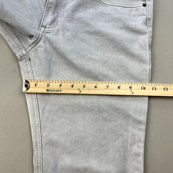 Marine Layer Pants Mens 32x30 Gray Chino Corduroy Slim Fit Straight Leg Casual - Picture 14 of 14